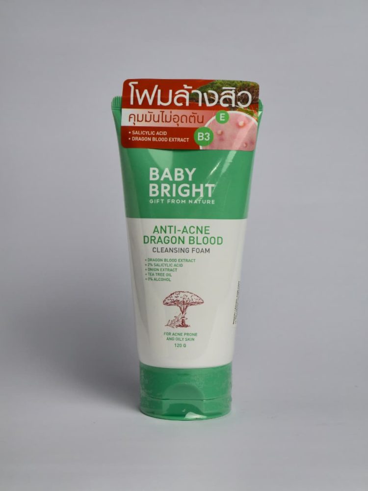 Baby Bright Anti Acne Dragon Blood Cleansing Foam