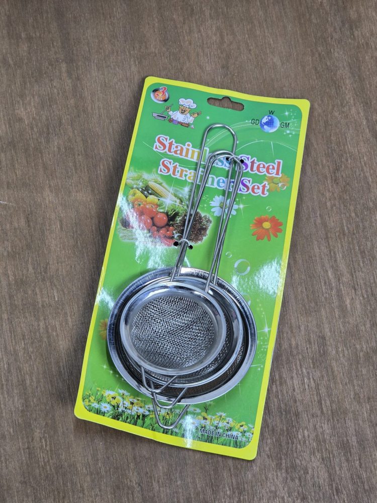 Stainless Steel Strainer (Set 3 pcs)
